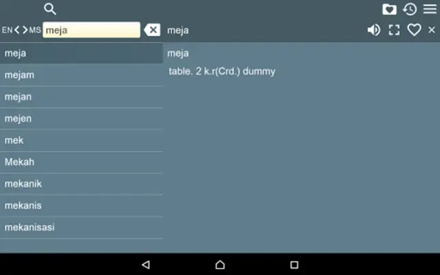 EN-MS Dictionary Free android App screenshot 0